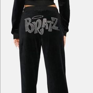 Bratz pants black velour